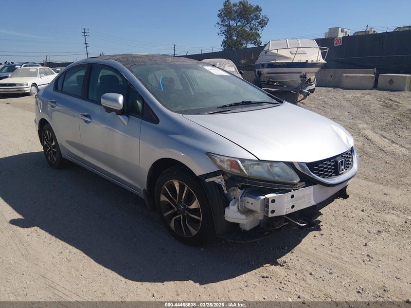 2015 Honda Civic 1.8 Ex silver Lot 111044468638 Vin 2HGFB2F85FH563886