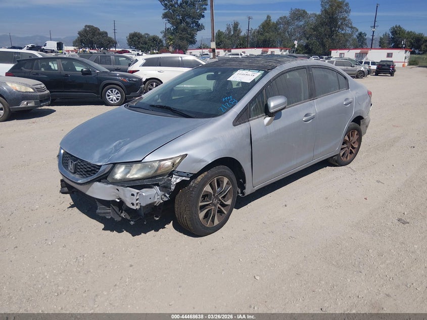 2015 Honda Civic 1.8 Ex silver Lot 111044468638 Vin 2HGFB2F85FH563886