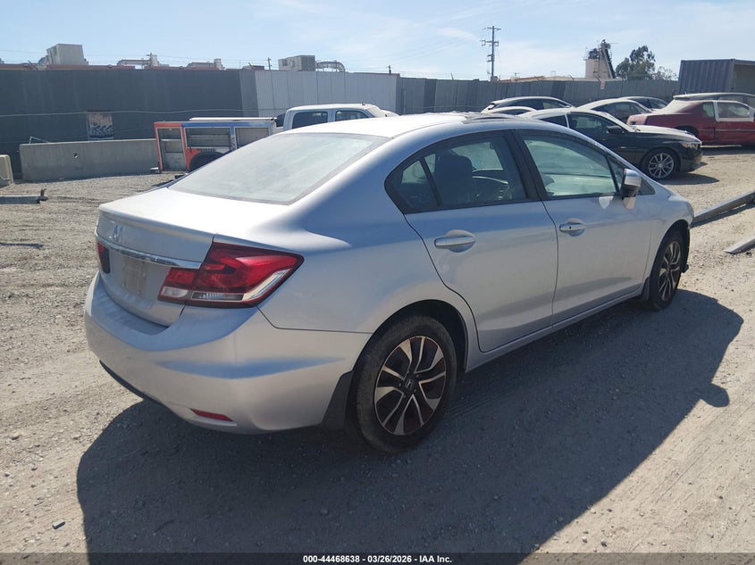 2015 Honda Civic 1.8 Ex silver Lot 111044468638 Vin 2HGFB2F85FH563886