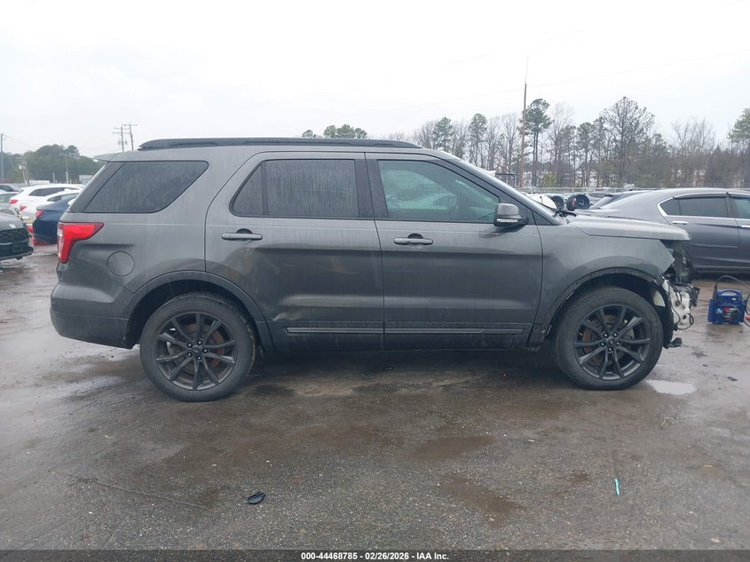 2017 Ford Explorer 3.5 Xlt grey Lot 111044468785 Vin 1FM5K8D81HGD77885