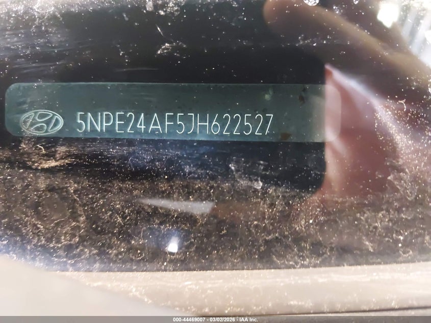 VIN 5NPE24AF5JH622527 2018 HYUNDAI SONATA SE