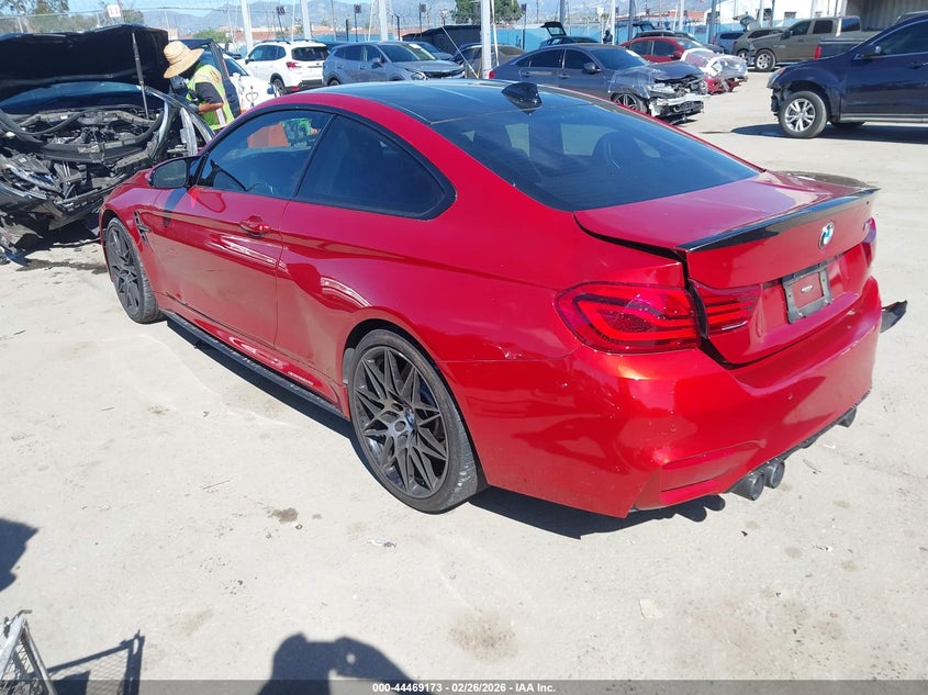 2018 BMW M4 3.0 orange Lot 111044469173 Vin WBS4Y9C53JAA85865