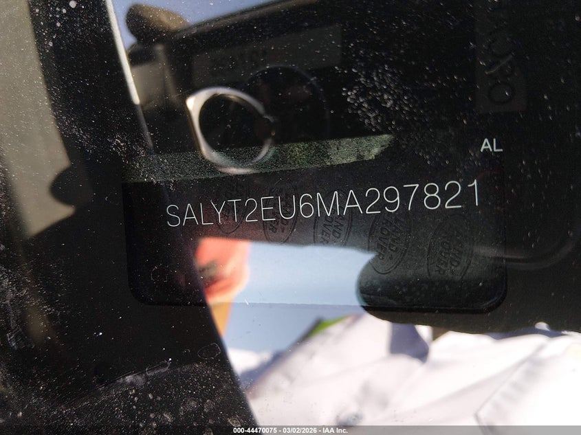 2021 Land Rover Range Rover Velar P340 R-Dynamic S VIN: SALYT2EU6MA297821 Lot: 44470075