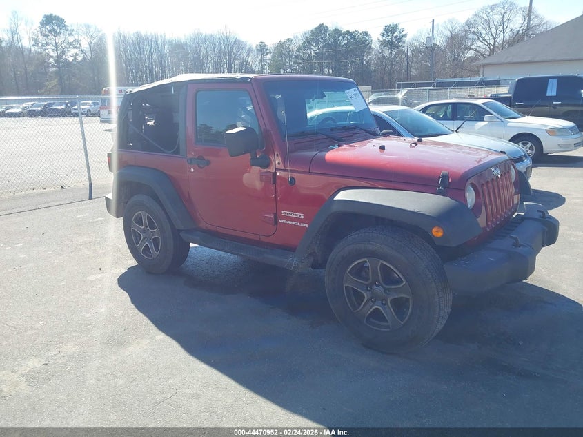 1C4AJWAGXDL563643 2013 Jeep Wrangler Sport auction photo 1