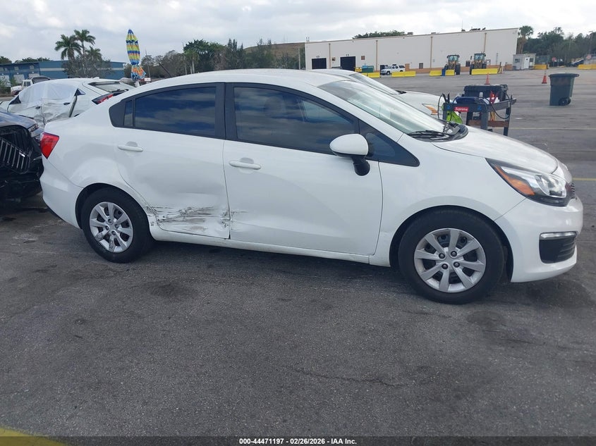 2017 Kia Rio 1.6 Lx white Lot 111044471197 Vin KNADM4A31H6006806