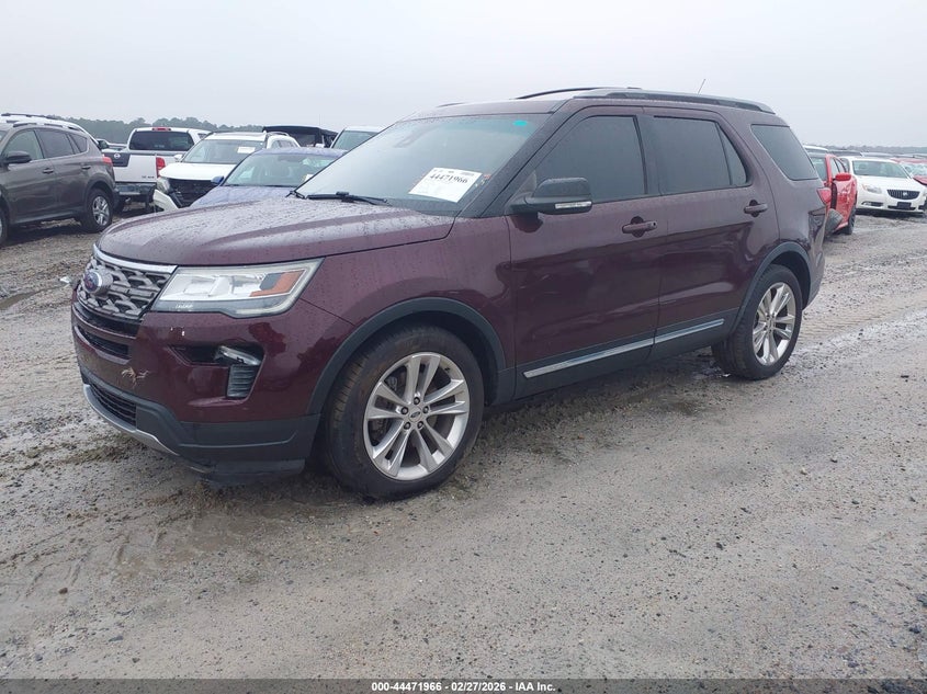 Vin: 1fm5k7d89jga33799, lot: 44968643, ford explorer xlt 20182