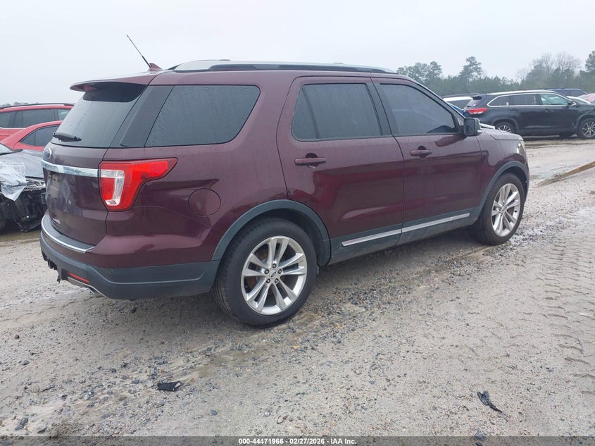 Vin: 1fm5k7d89jga33799, lot: 44968643, ford explorer xlt 20184