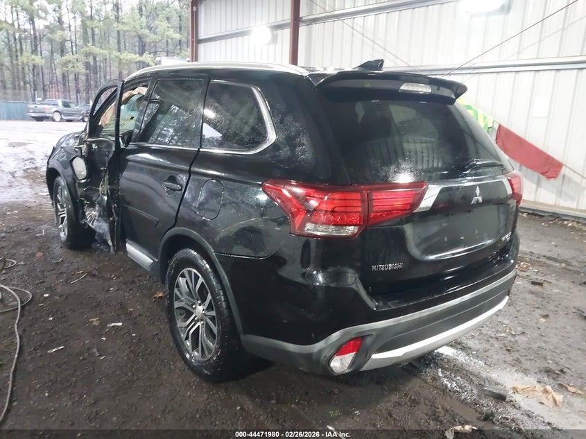 2017 Mitsubishi Outlander 2.4 Se/Sel black Lot 111044471980 Vin JA4AD3A33HZ012079