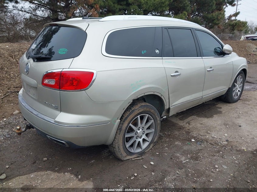 Vin: 5gakvbkd9ej336934, lot: 44968760, buick enclave leather 20144