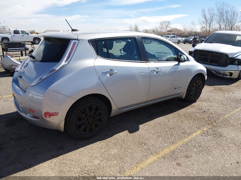 Vin: 1n4bz0cp6hc307132, lot: 44969211, nissan leaf s 20174