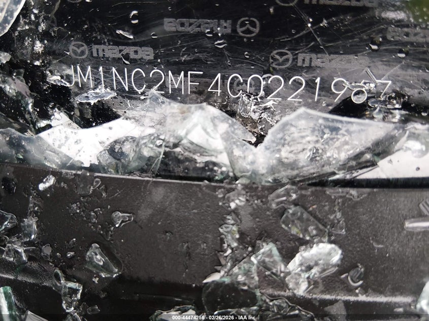 2012 Mazda Mx-5 Miata Touring VIN: JM1NC2MF4C0221967 Lot: 44474256