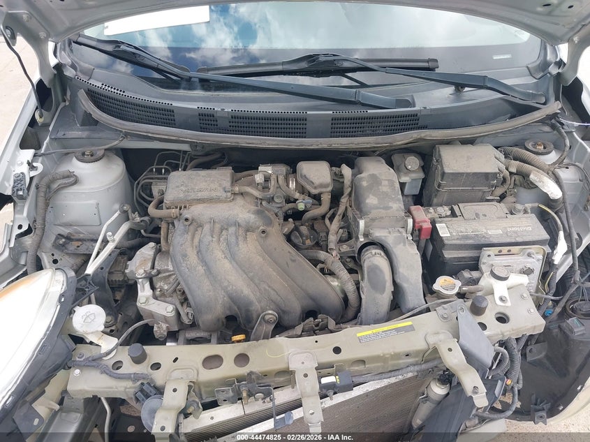 2012 Nissan Versa 1.6 1.6 Sv Silver Lot 111044474825 Vin 3N1CN7AP3CL927734