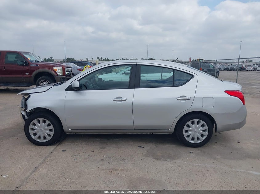 2012 Nissan Versa 1.6 1.6 Sv Silver Lot 111044474825 Vin 3N1CN7AP3CL927734