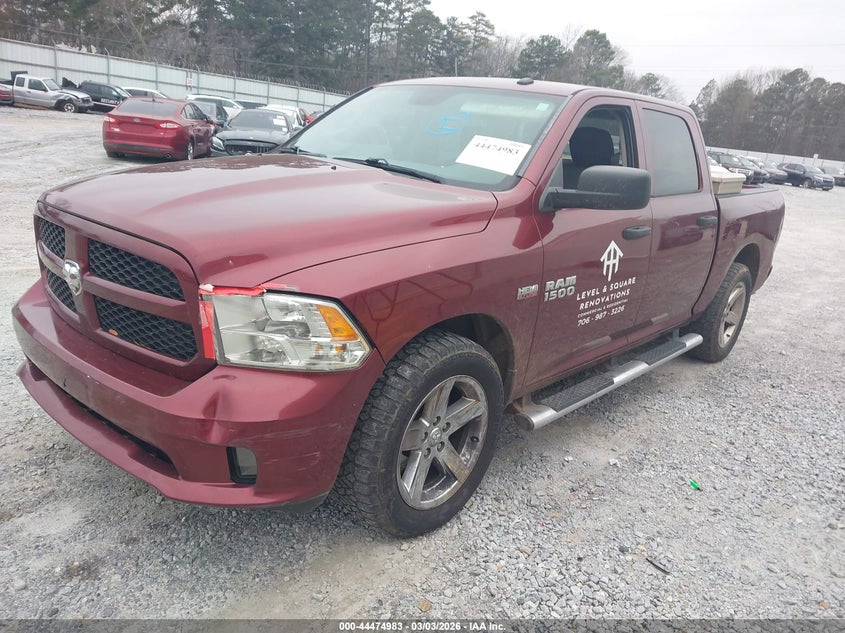 Vin: 3c6rr6kt0hg783083, lot: 44971660, ram 1500 express  4x2 5'7 box 20172
