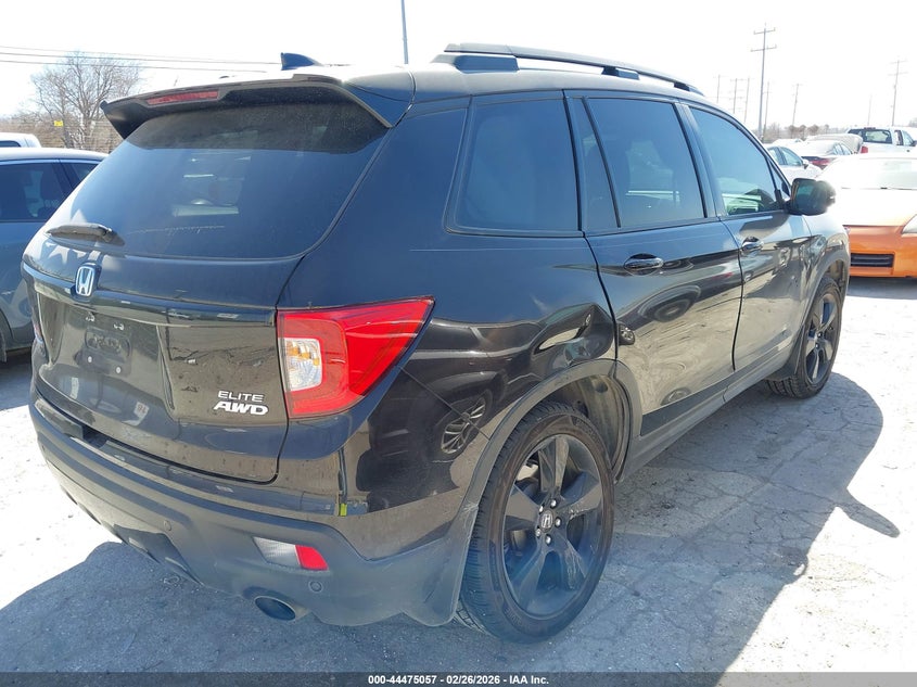 Vin: 5fnyf8h03lb013951, lot: 44971734, honda passport awd elite 20204