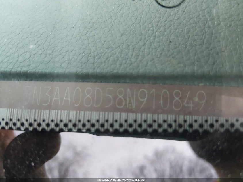 2008 Infiniti Qx56 VIN: 5N3AA08D58N910849 Lot: 44475115