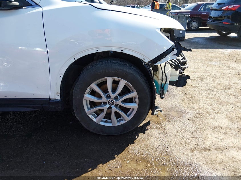 2017 Nissan Rogue 2.5 Sv white Lot 111044475727 Vin KNMAT2MT4HP543737
