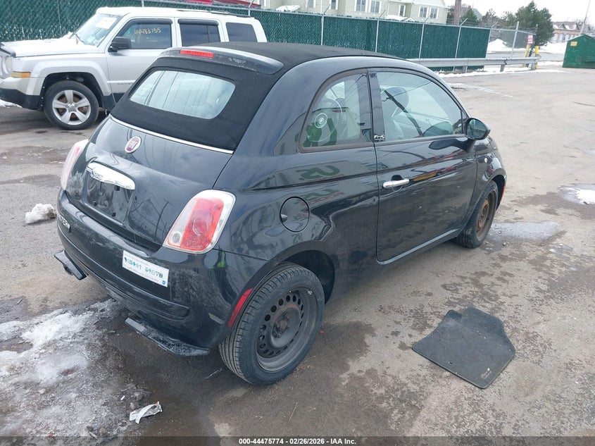 Vin: 3c3cffdr8ct384192, lot: 44972451, fiat 500c pop 20124