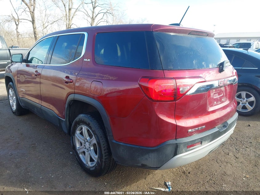 Vin: 1gkknkla9jz120858, lot: 44972728, gmc acadia sle-1 20183