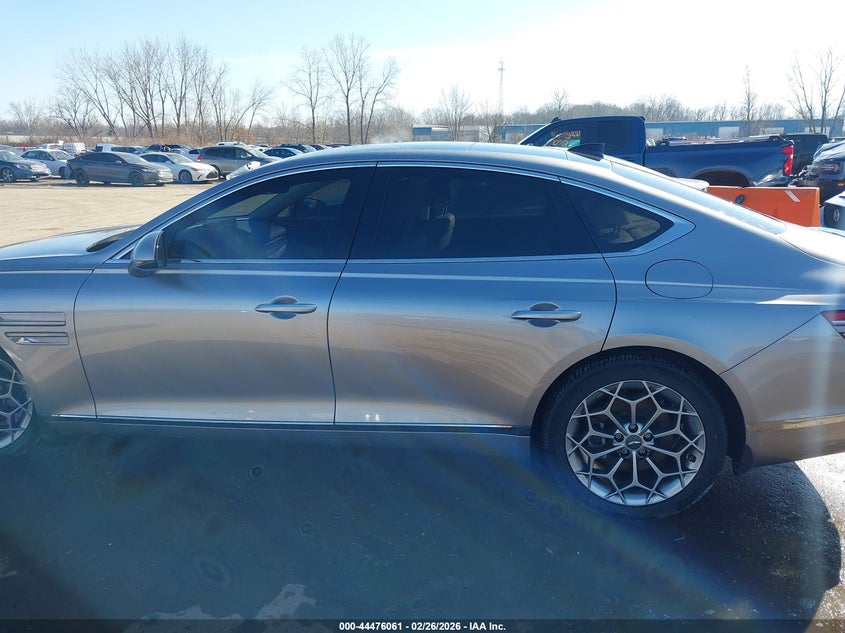 2022 Genesis G80 2.5 2.5T Awd silver Lot 111044476061 Vin KMTGB4SC2NU132461