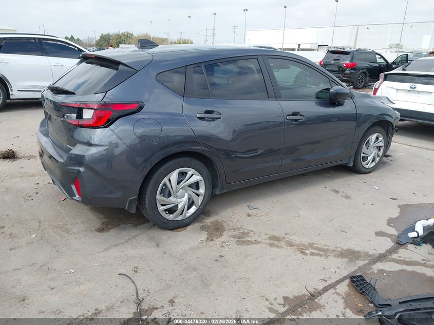 2025 Subaru Impreza 2.0 Base 5-Door grey Lot 111044476330 Vin JF1GUABC8S8284617