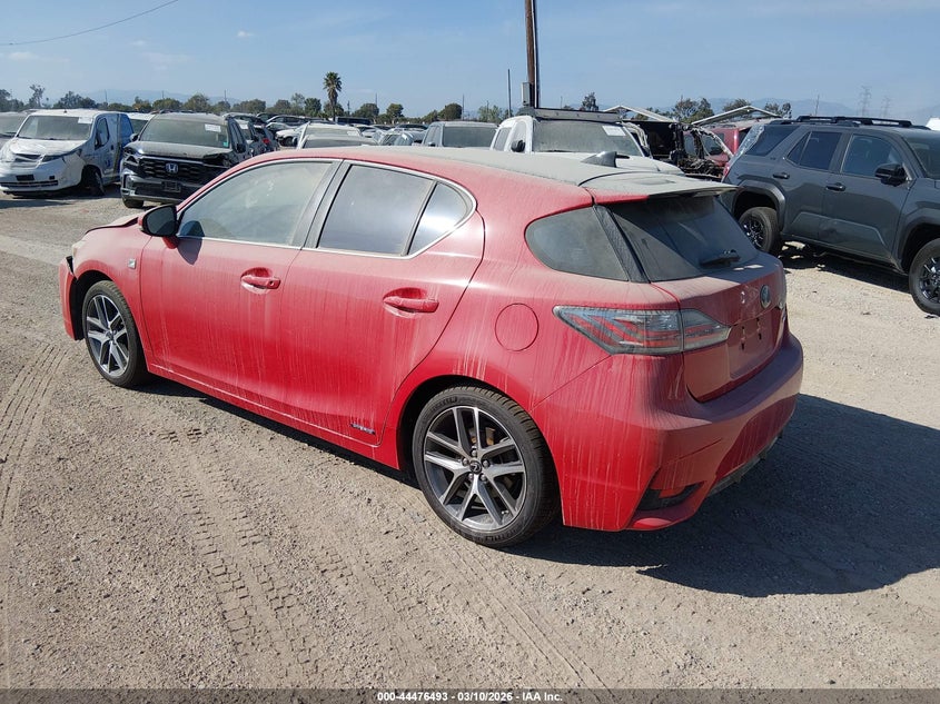 Vin: jthkd5bh6e2184691, lot: 44973172, lexus ct 200h 20143