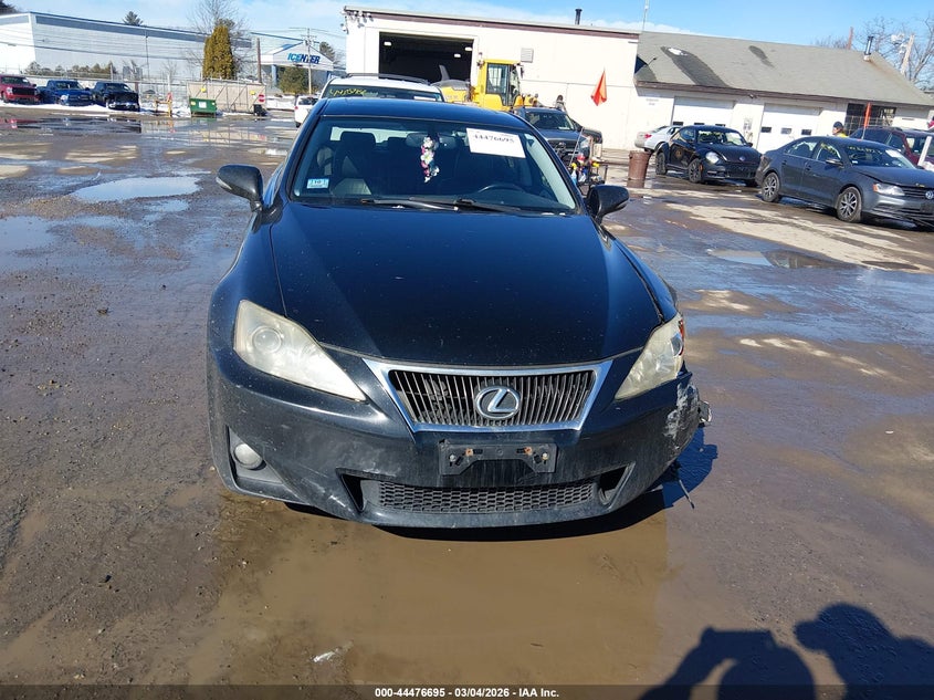 2012 Lexus Is 2.5 Is 250 black Lot 111044476695 Vin JTHCF5C22C5053410