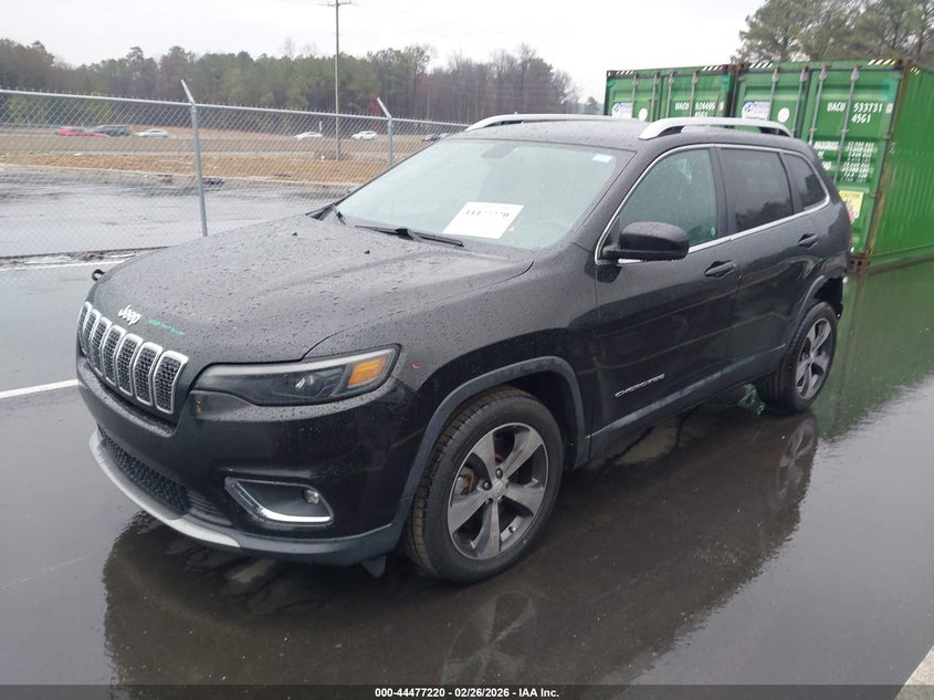 2019 Jeep Cherokee 2.4 Limited Fwd black Lot 111044477220 Vin 1C4PJLDB5KD340734