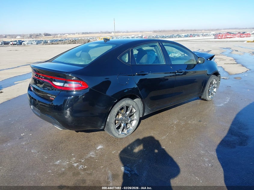 2014 Dodge Dart 2.4 Sxt black Lot 111044477492 Vin 1C3CDFBB3ED747180
