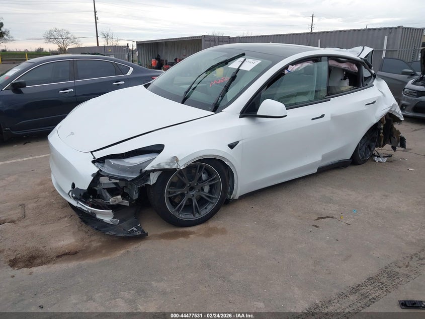 Vin: 7saygded0sf254509, lot: 44974210, tesla model y long range dual motor rear-wheel drive 20252