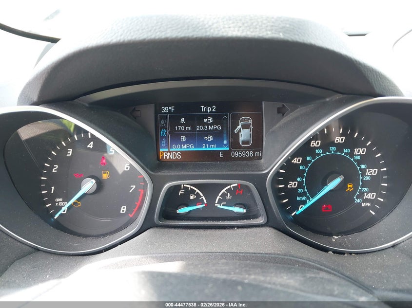 2015 Ford Escape 1.6 Se grey Lot 111044477538 Vin 1FMCU9GX2FUA77197