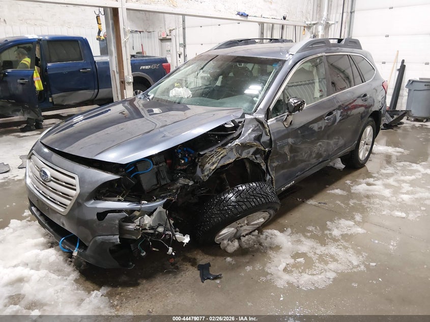 2017 Subaru Outback 2.5 2.5I Premium blue Lot 111044479077 Vin 4S4BSAFC1H3396570