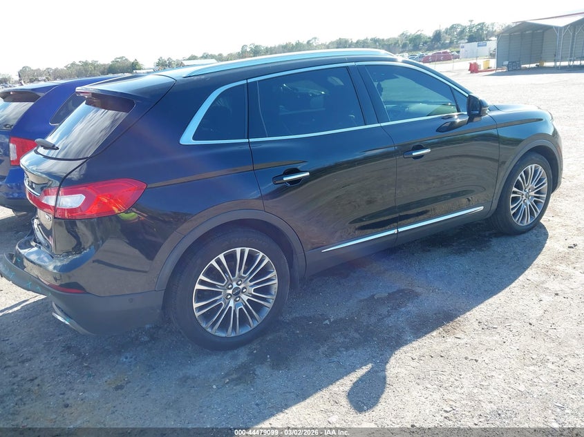 Vin: 2lmtj8lr3gbl21719, lot: 44975778, lincoln mkx reserve 20164