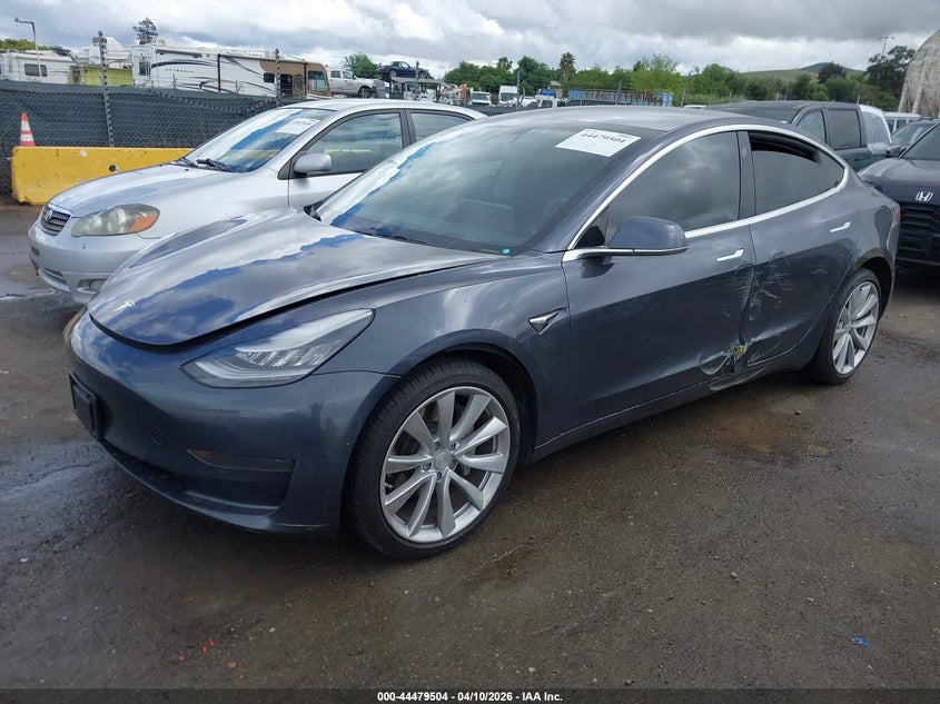 2019 Tesla Model 3 Long Range/Mid Range/Standard Range/Standard Range Plus grey Lot 111044479504 Vin 5YJ3E1EA8KF542991