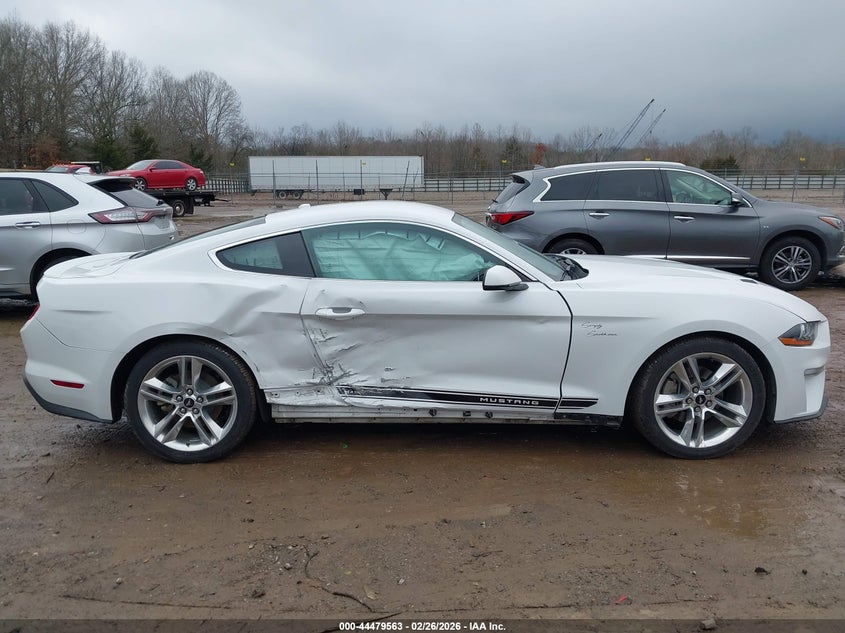 2018 Ford Mustang 2.3 white Lot 111044479563 Vin 1FA6P8THXJ5142095