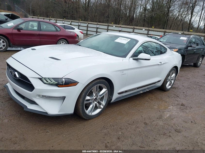 2018 Ford Mustang 2.3 white Lot 111044479563 Vin 1FA6P8THXJ5142095