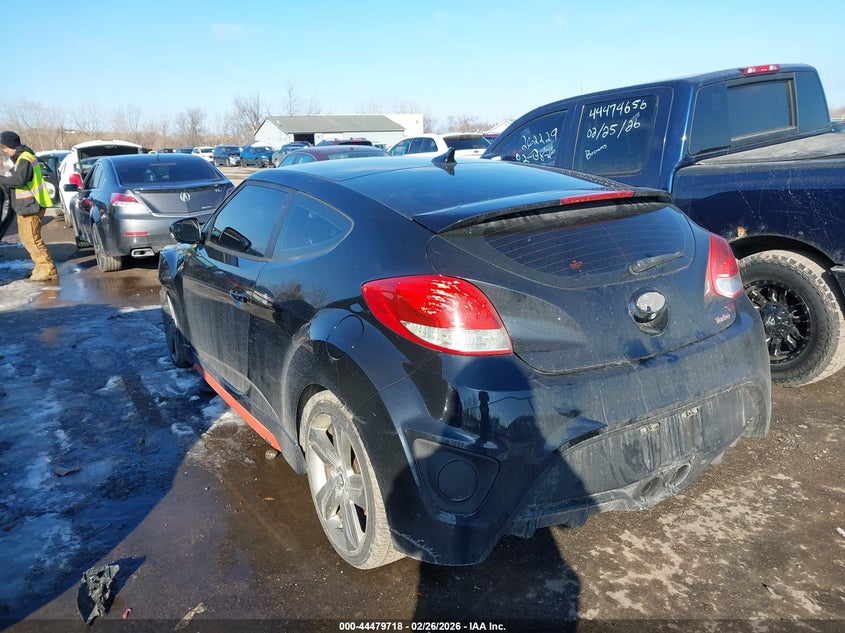 2014 HYUNDAI VELOSTER HATCHBACK 1.6L I-4 DI, DOHC, VVT, TURBO, 201HP