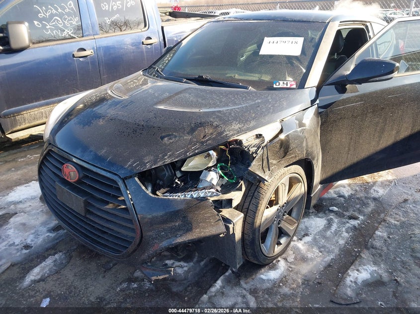 2014 HYUNDAI VELOSTER HATCHBACK 1.6L I-4 DI, DOHC, VVT, TURBO, 201HP