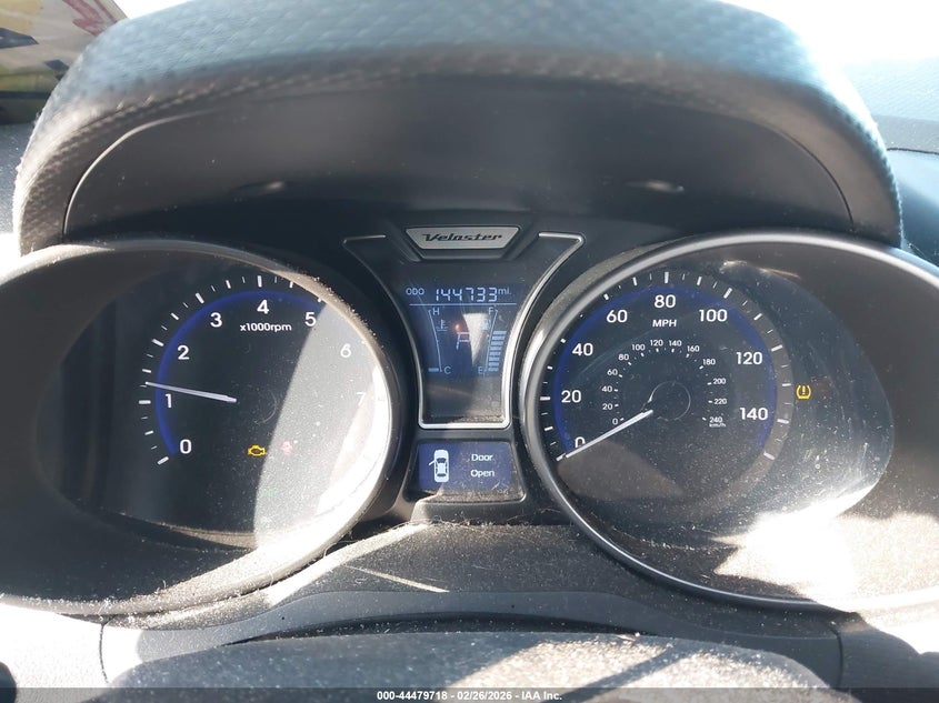 2014 HYUNDAI VELOSTER HATCHBACK 1.6L I-4 DI, DOHC, VVT, TURBO, 201HP