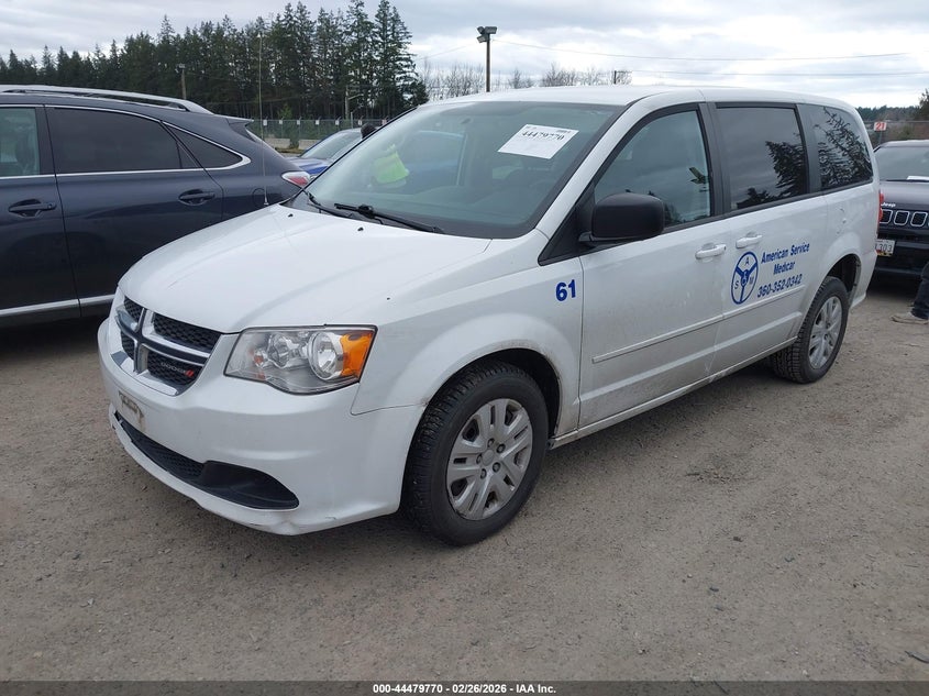 2C4RDGBG3FR559829 2015 Dodge Caravan 3.6 Grand Se white