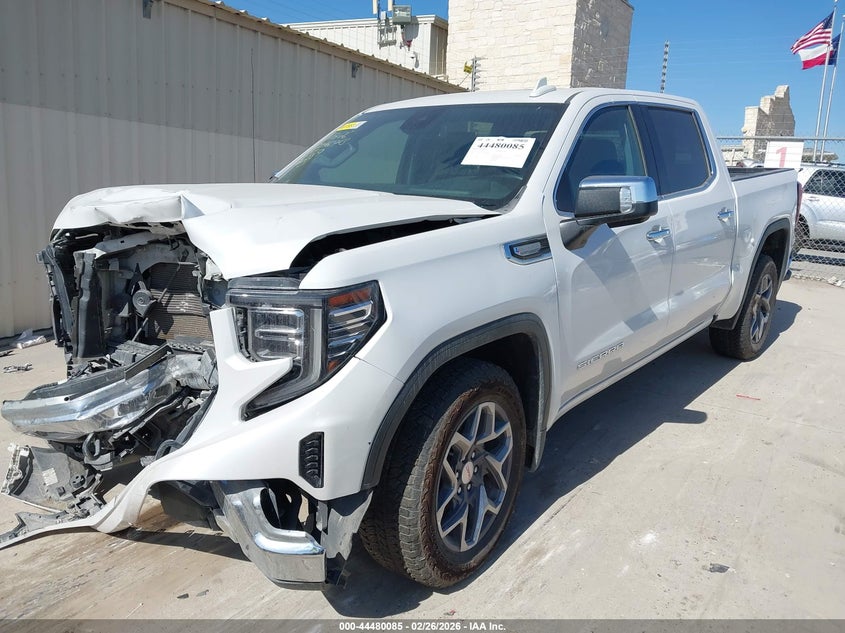 2023 Gmc SIERRA 5.3 1500 2Wd Short Box Slt white Lot 111044480085 Vin 3GTPHDED5PG135619
