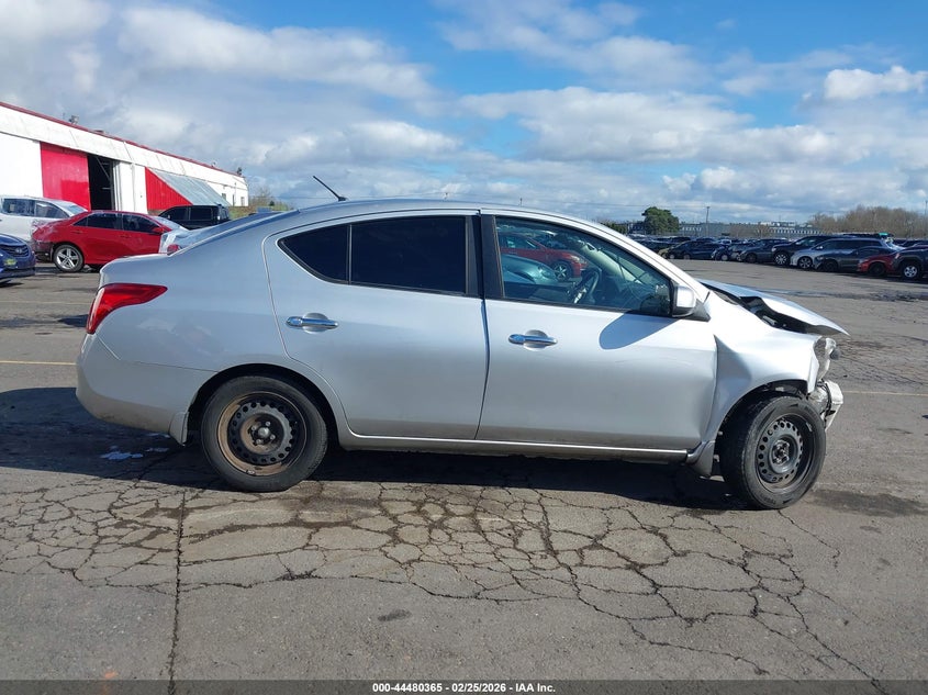 2012 Nissan Versa 1.6 1.6 Sv silver Lot 111044480365 Vin 3N1CN7AP8CL844980