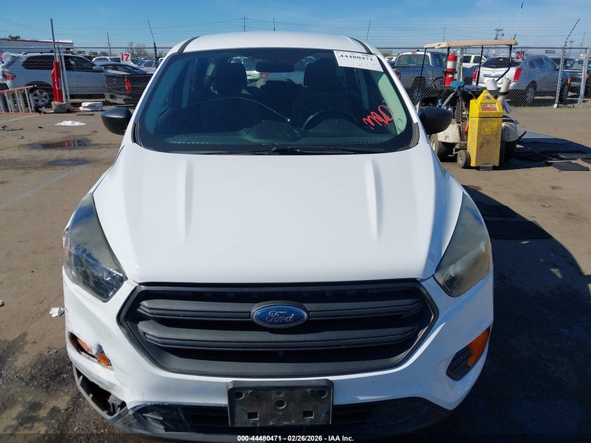 2019 Ford Escape 2.5 S White Lot 111044480471 Vin 1FMCU0F72KUB79834