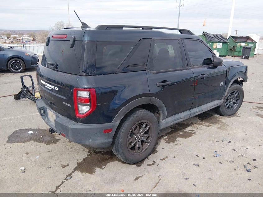 Vin: 3fmcr9b69nre09870, lot: 44977169, ford bronco sport big bend 20224