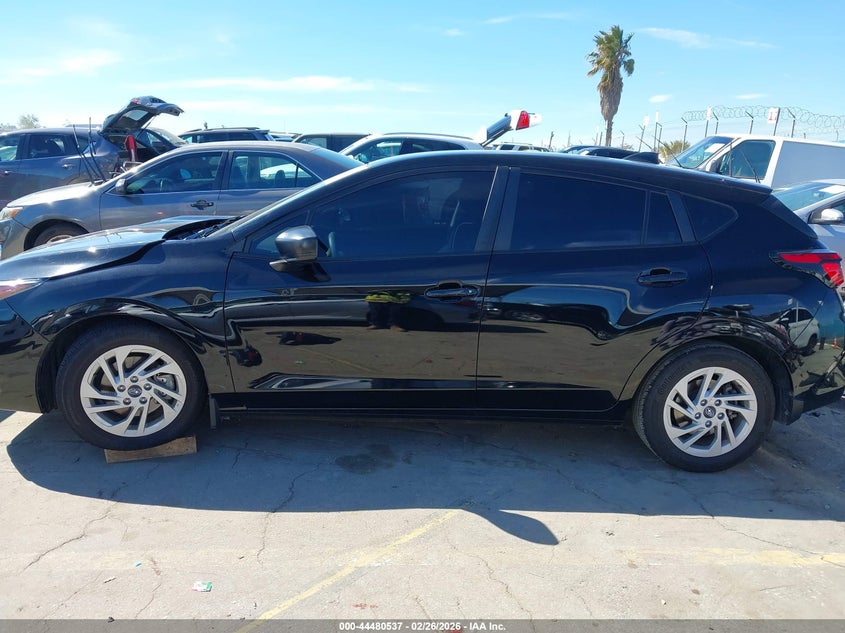 2024 Subaru Impreza 2.0 Base 5-Door black Lot 111044480537 Vin JF1GUABC1R8296571