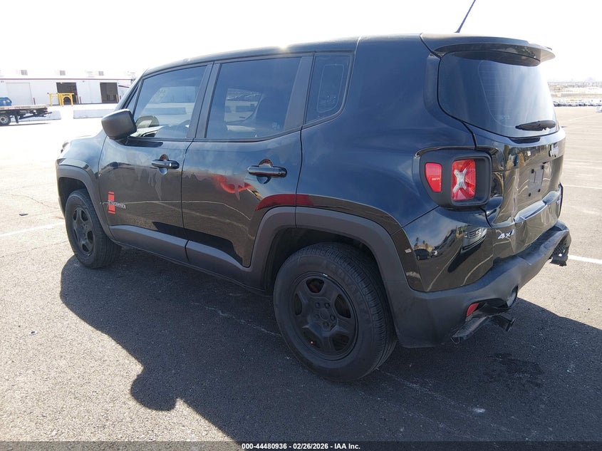 2017 Jeep Renegade 2.4 Sport 4X4 black Lot 111044480936 Vin ZACCJBAB5HPG07992