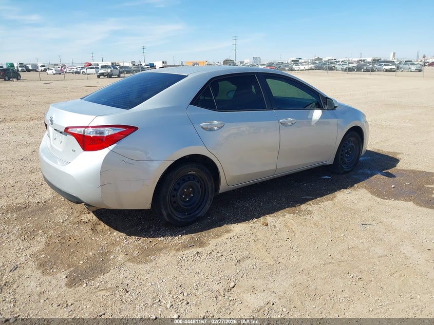 2016 TOYOTA COROLLA SEDAN 1.8L I-4 DOHC, VVT, 132HP