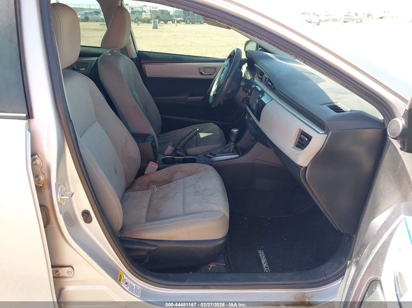 2016 TOYOTA COROLLA SEDAN 1.8L I-4 DOHC, VVT, 132HP