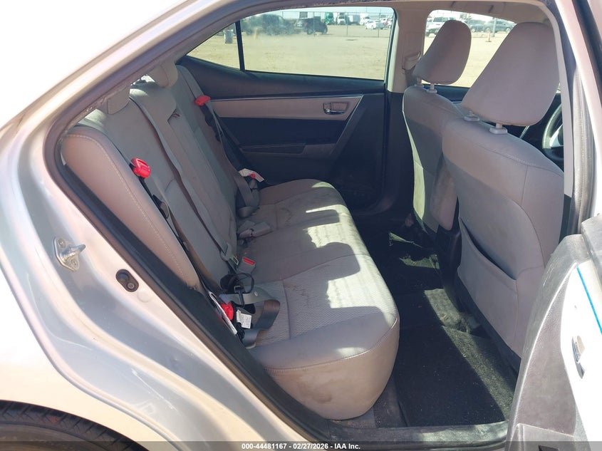 2016 TOYOTA COROLLA SEDAN 1.8L I-4 DOHC, VVT, 132HP