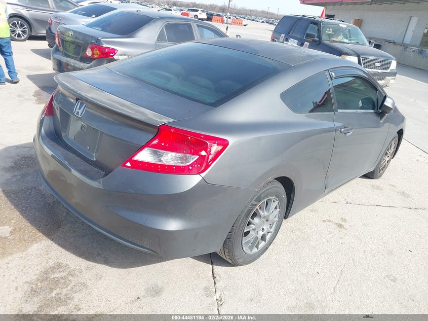 2012 Honda Civic 1.8 Lx grey Lot 111044481194 Vin 2HGFG3B54CH566230